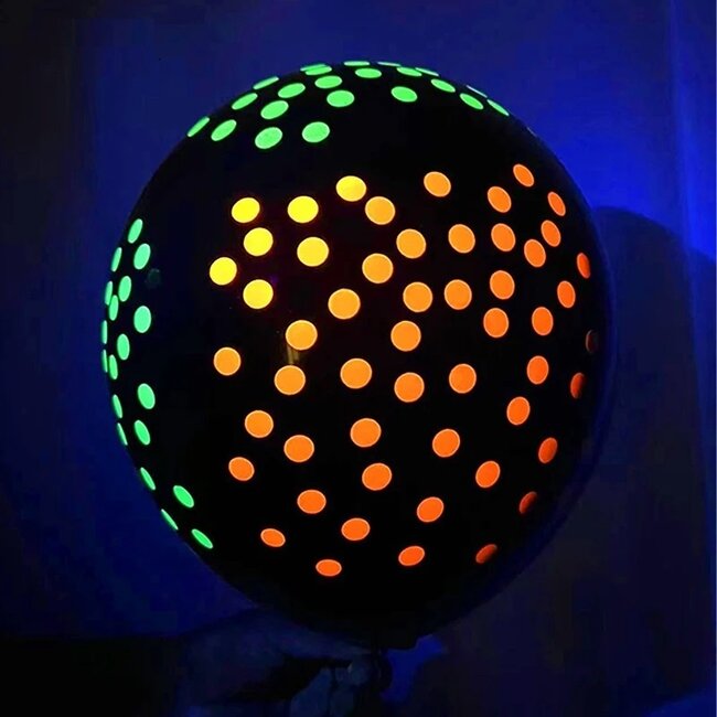 Neon Blacklight Ballonnen Set - 5 Stuks