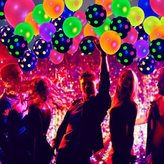 Neon Blacklight Ballonnen Set - 5 Stuks