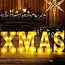 Lichtgevende Letters XMAS - Wit - LED