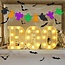 Lichtgevende Letters BOO - 16 cm - Wit - LED - Halloween