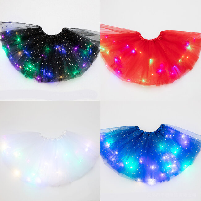 LED Rokje/Tutu Mini met Gekleurde RGB Verlichting