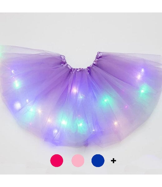 LED Rokje/Tutu Mini met Gekleurde RGB Verlichting