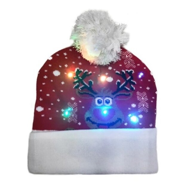 Lichtgevende Kerstmuts - 01 - Kerstman