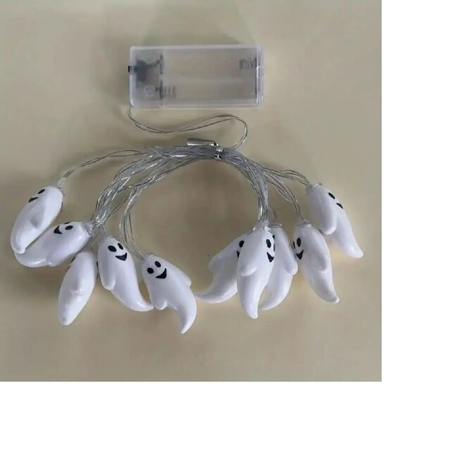 Halloween Spookje Lichtsnoer - Warm Wit