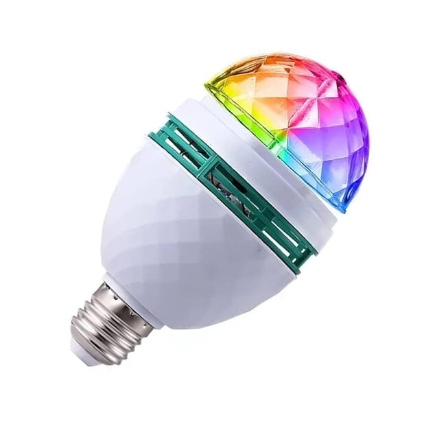 Roterende Discolamp RGB - E27 - LED