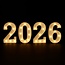 Lichtgevende Cijfers 2026 - Wit - LED