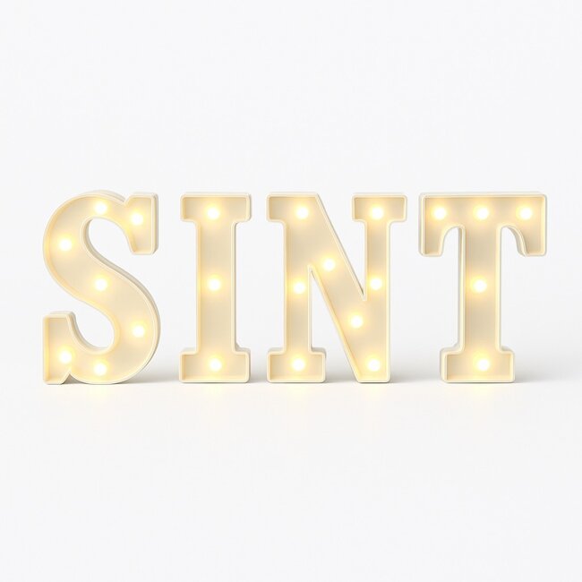 Lichtgevende Letters SINT - Wit - LED - Copy