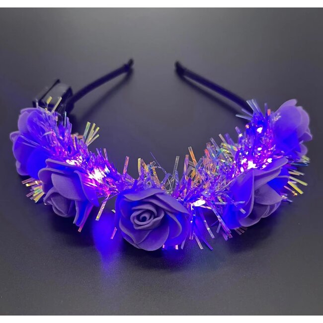 Bloemen Haarband met Lichtjes – Sfeervolle Haaraccessoire voor Festivals & Feestjes
