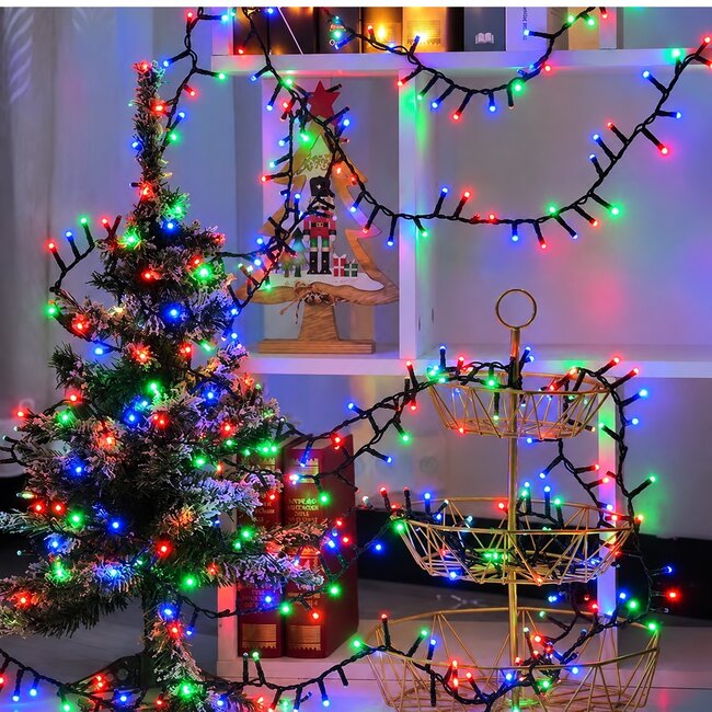 Cluster Kerstverlichting - RGB Gekleurde Lampjes - Voor Buiten