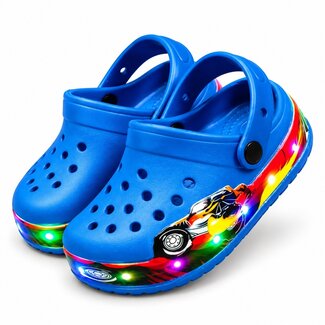 Lichtgevende Kinder Clogs - LED - Blauw
