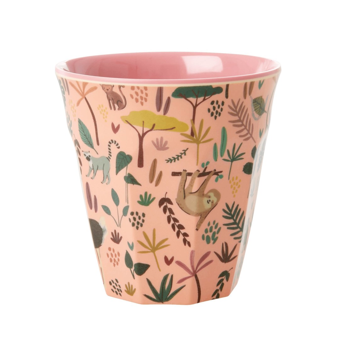 Rice Melaminbecher Dschungel rosa