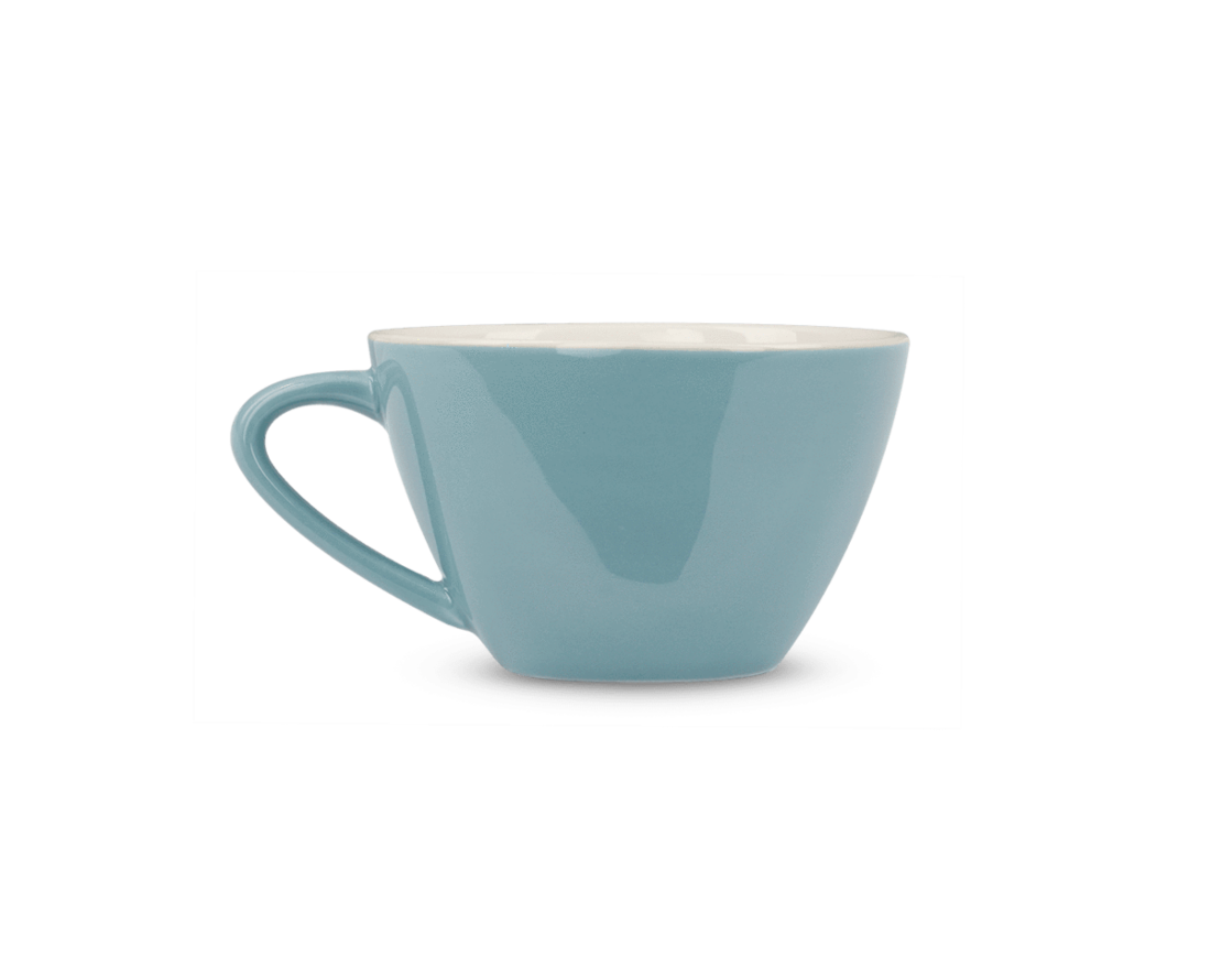 Rössler Porzellan Rössler Kaffeetasse 60s blau