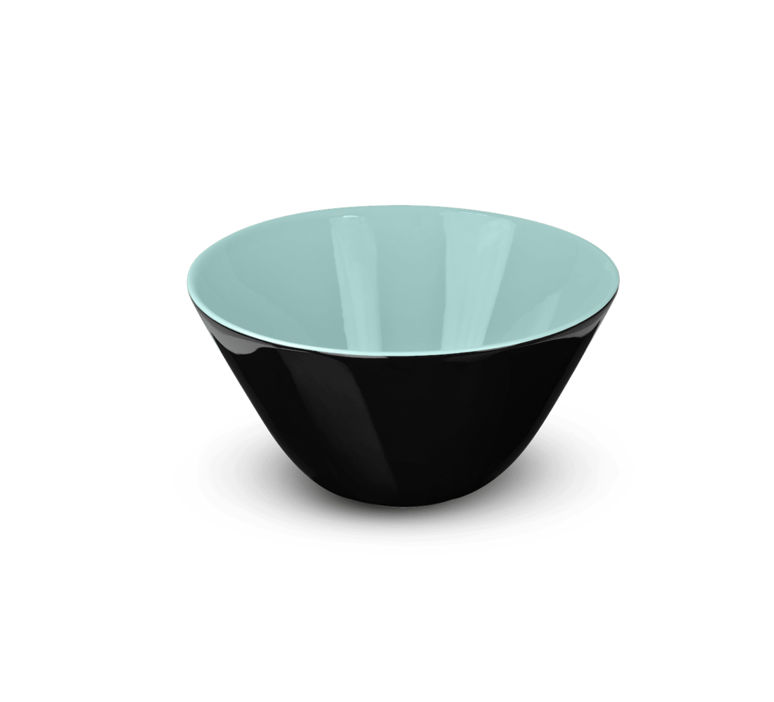 Rössler Porzellan Rössler Salatschüssel 60s blau