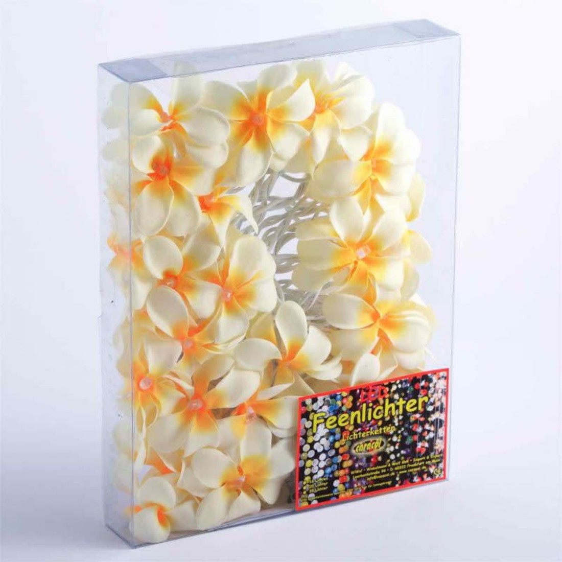 Lichterkette Frangipani weiss