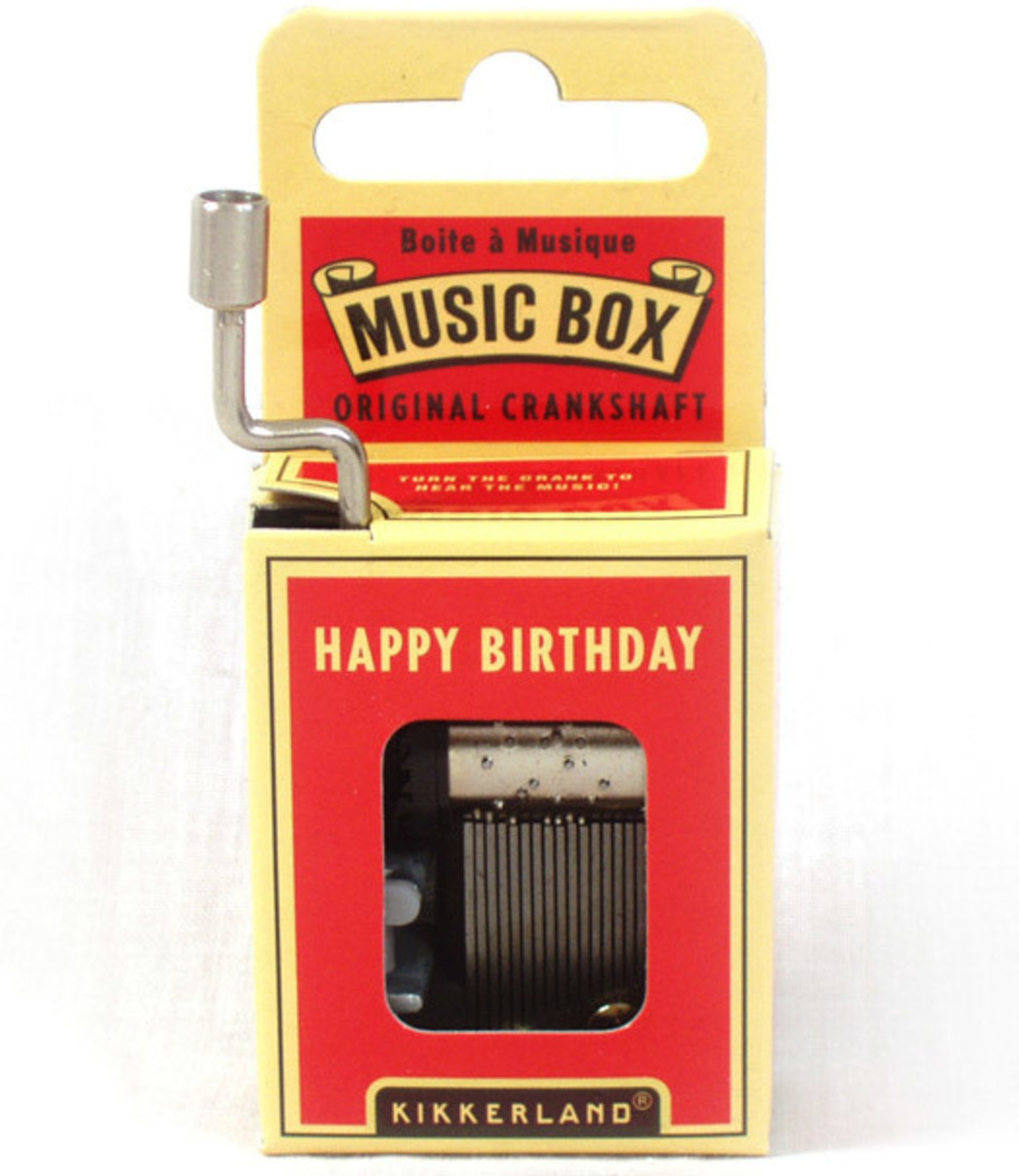 Kikkerland Musik Box - Happy Birthday