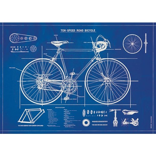 Poster «Bicycle Blueprint»