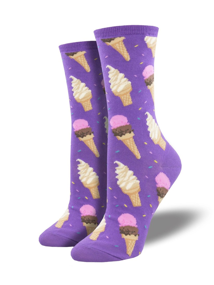 Damensocken «I Scream Purple»