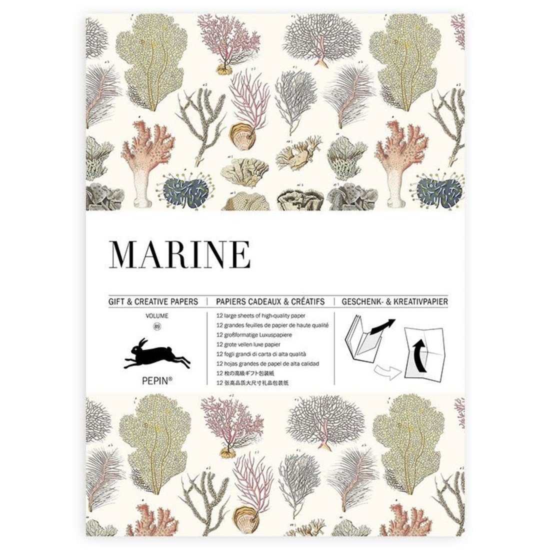 Pepin Geschenkpapierbögen «Marine»