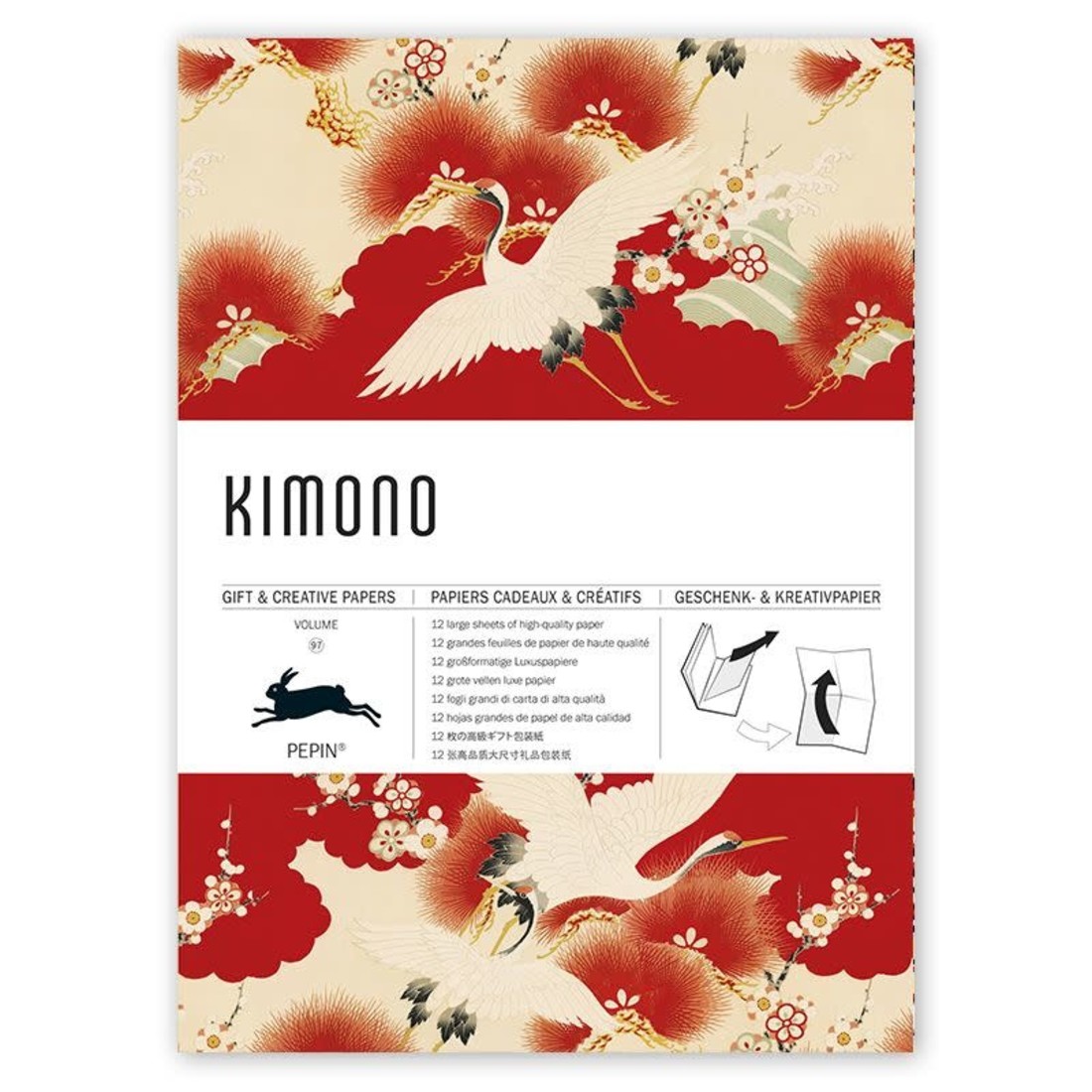 Pepin Geschenkpapierbögen «Kimono»