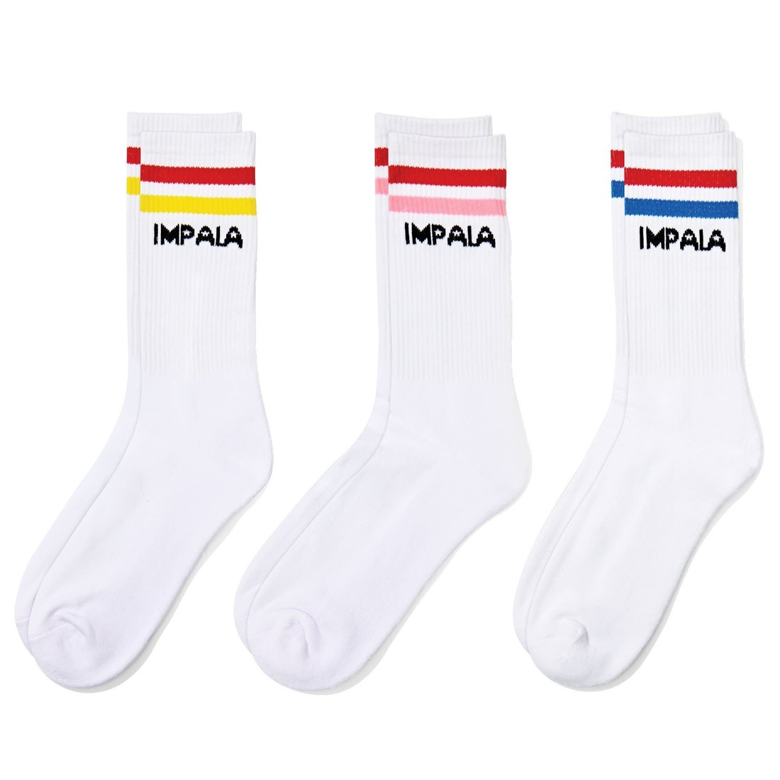 Impala Skate Socks (pack of 3) Stripe Multi
