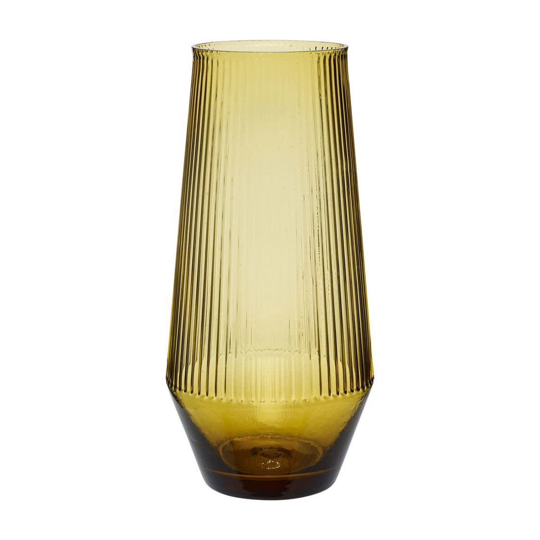 Hübsch Vase Glas bernsteinfarben