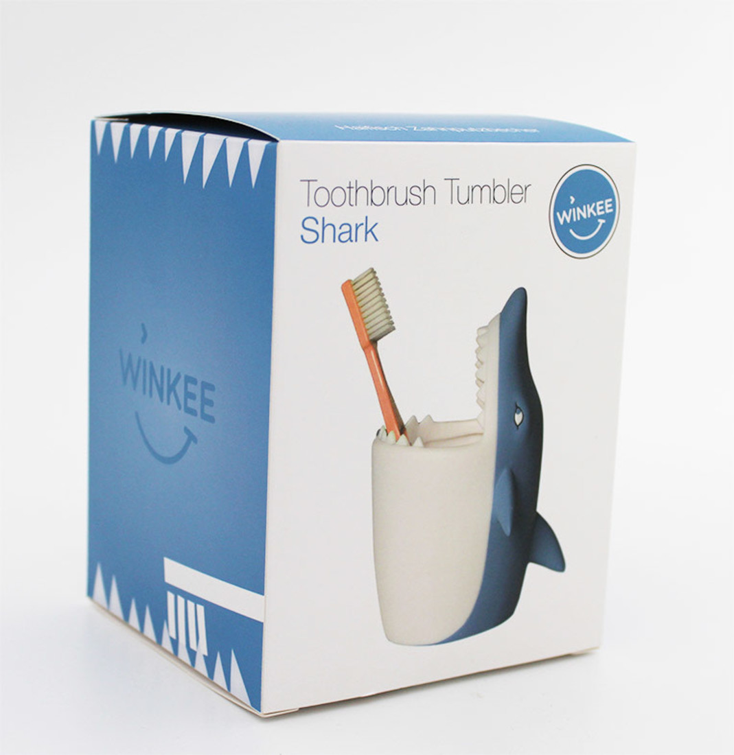 WINKEE Zahnbürstenbecher «Shark»