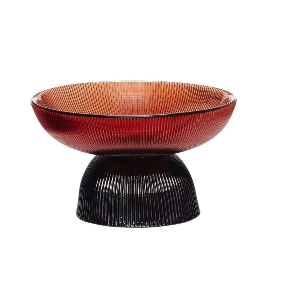 Hübsch Glasschale orange-braun