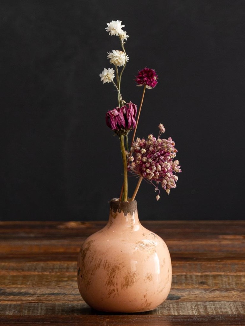 Keramikvase altrosa