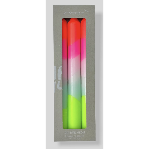 Pink Stories Stabkerzen «Dip Dye Neon»