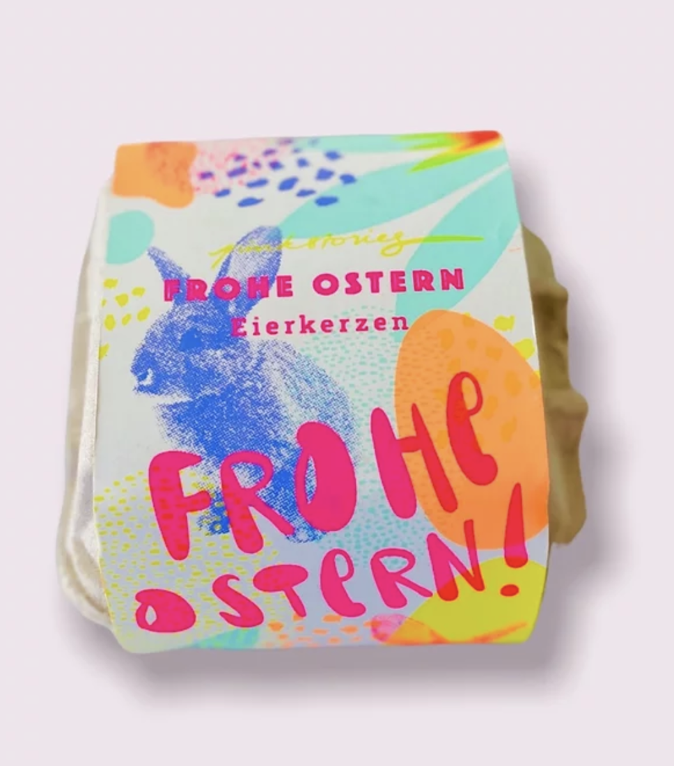 Pink Stories Dip Dye Eierkerzen 4er
