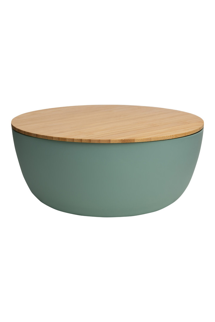 Tranquillo Schale mit Bambusdeckel azur