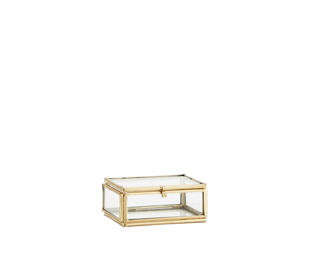 Madam Stoltz Glasbox gold mini