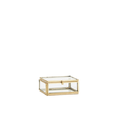 Madam Stoltz Glasbox gold mini