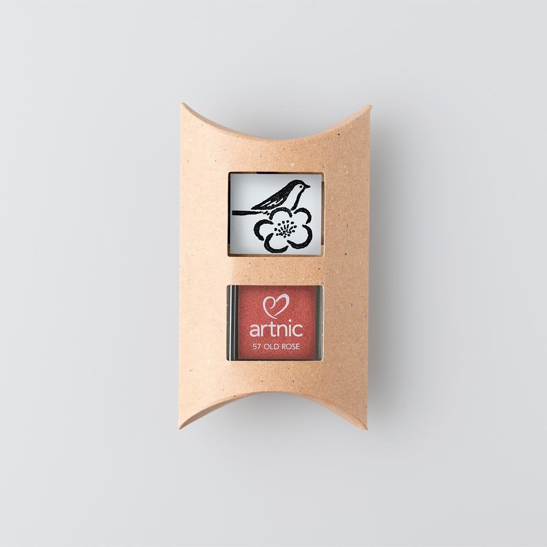 Genro Stempel Vogel auf BlumeHandstempel Vogel
