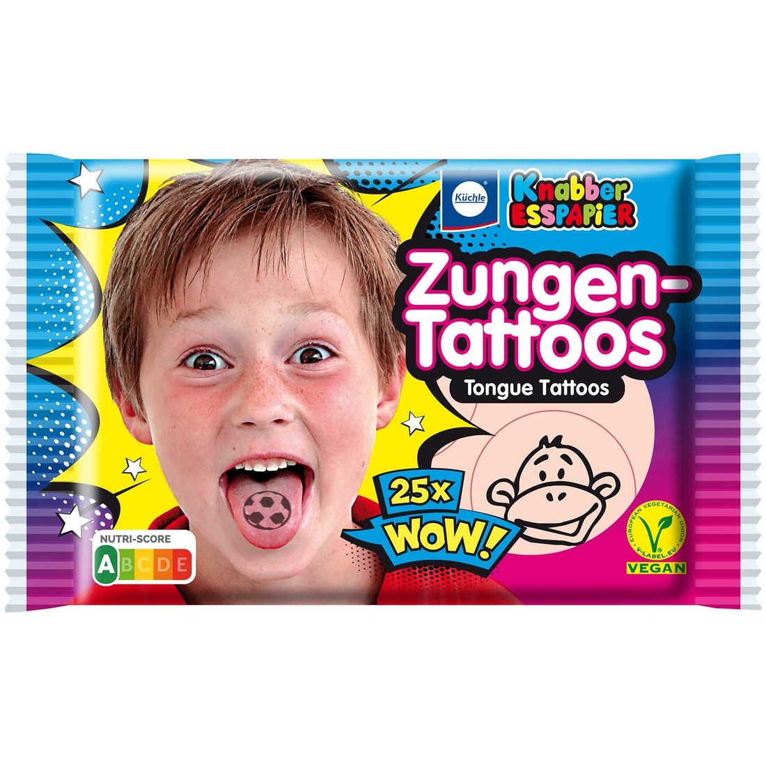 Esspapier Zungentattoos
