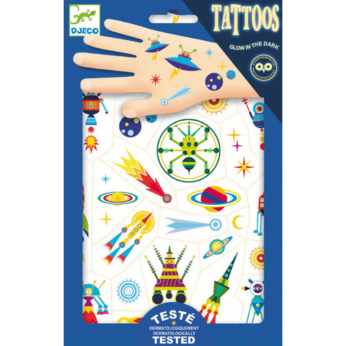 Tattoos «glow in the dark» Space
