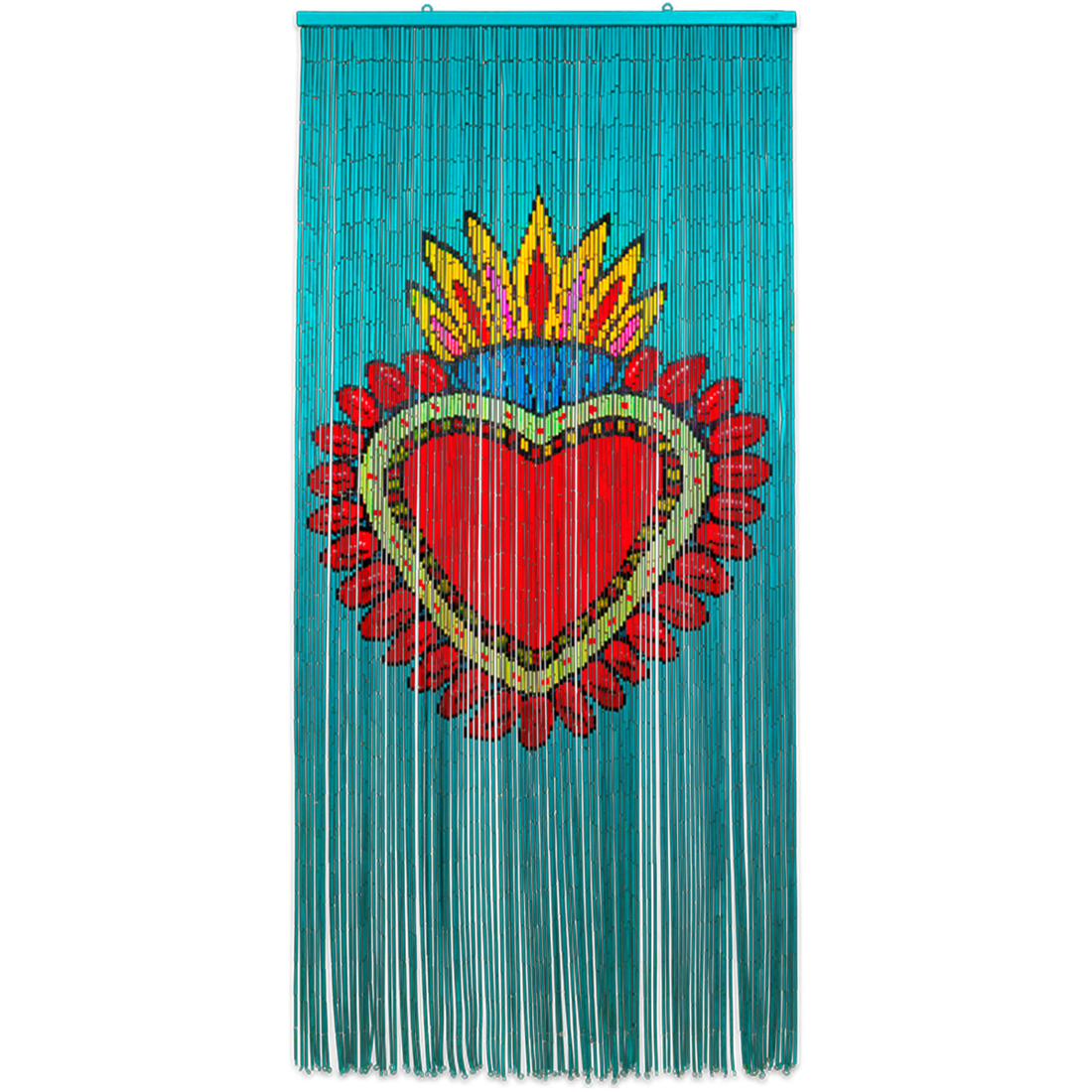 Kitsch Kitchen Türvorhang «Milagro Heart»