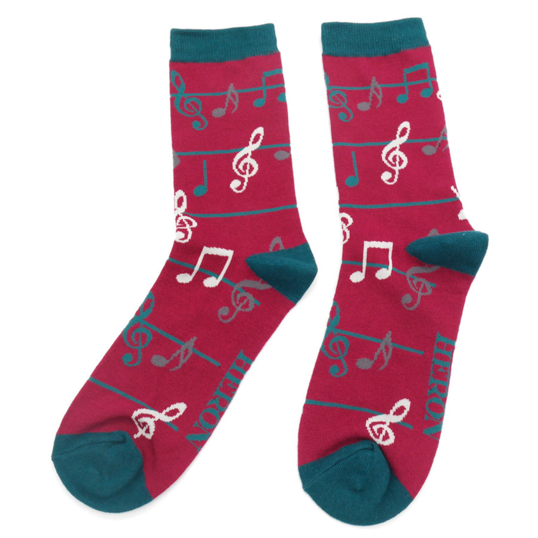 Miss Sparrow Socken 40-45 Musiknoten
