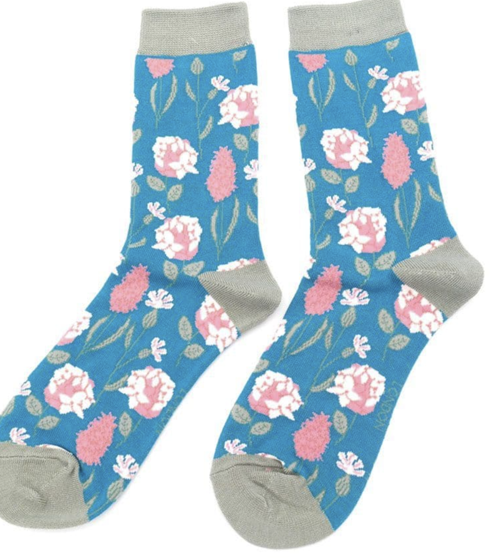 Miss Sparrow Socken 37-41 Frühlingsblumen
