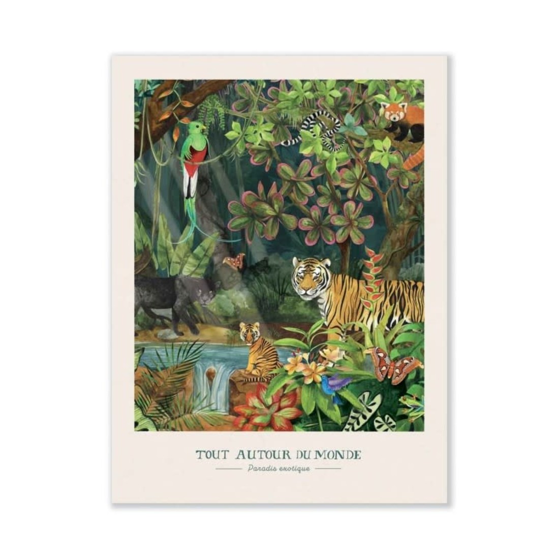 Moulin Roty Poster «Paradis exotique»