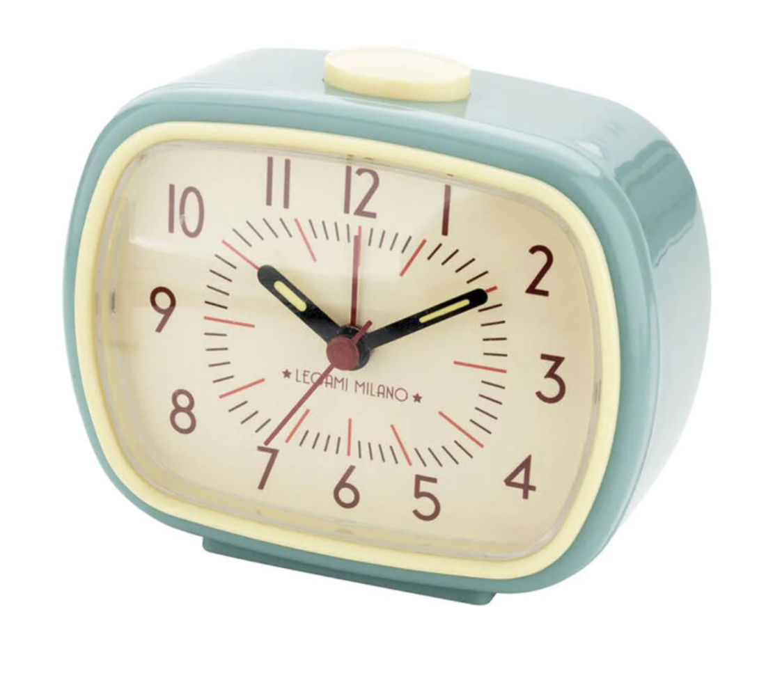 Legami Wecker «Vintage Memoire» hellblau