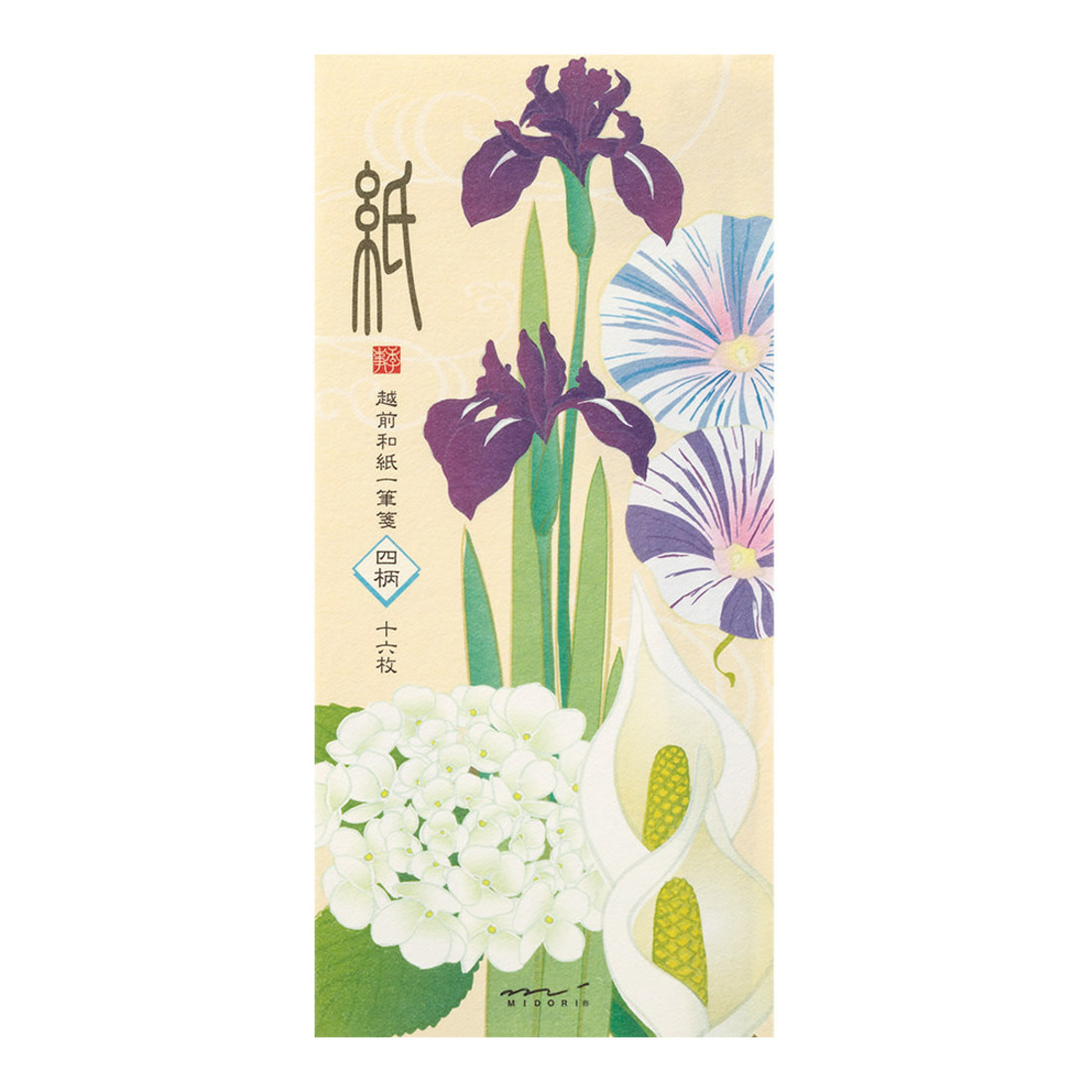 MIDORI Midori Schreibpapier «Fleurs d`été»