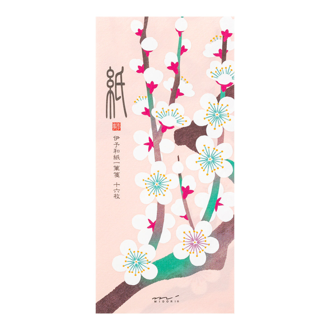 MIDORI Midori Schreibpapier «Fleurs de prunier»