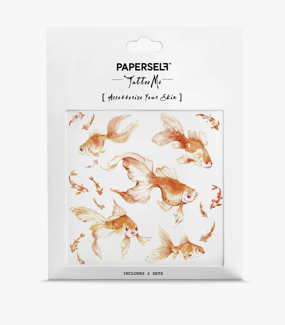 Paperself Tattoo «Goldfish»