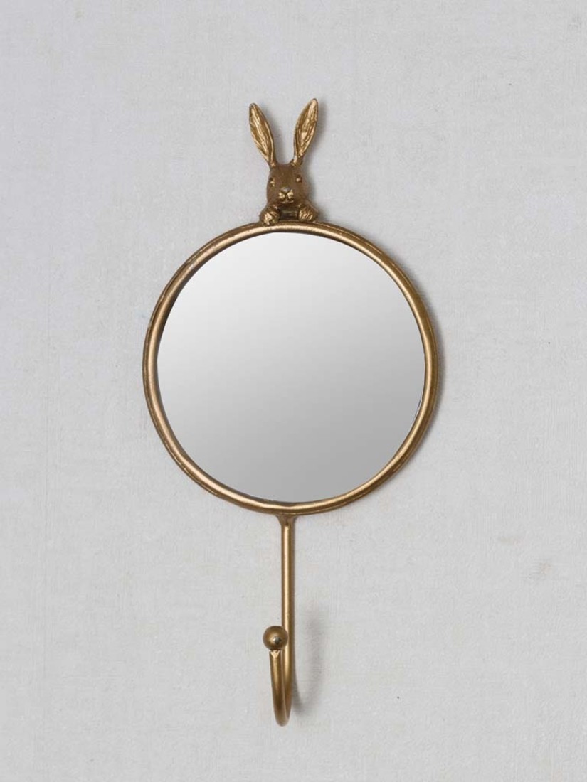 Hasenwandspiegel mit Haken