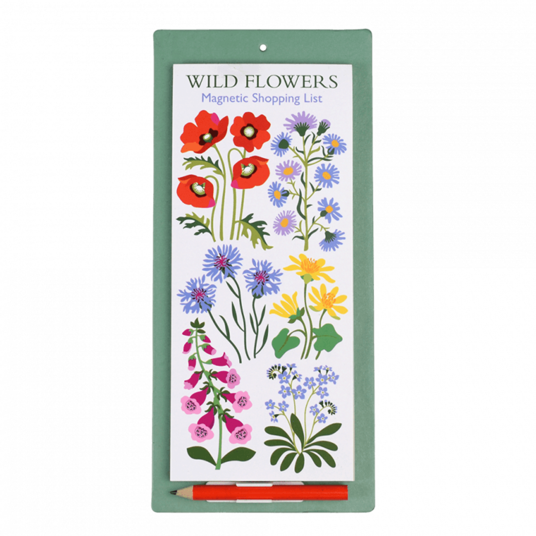 Rex International Magnetische Einkaufsliste «Wild Flowers»