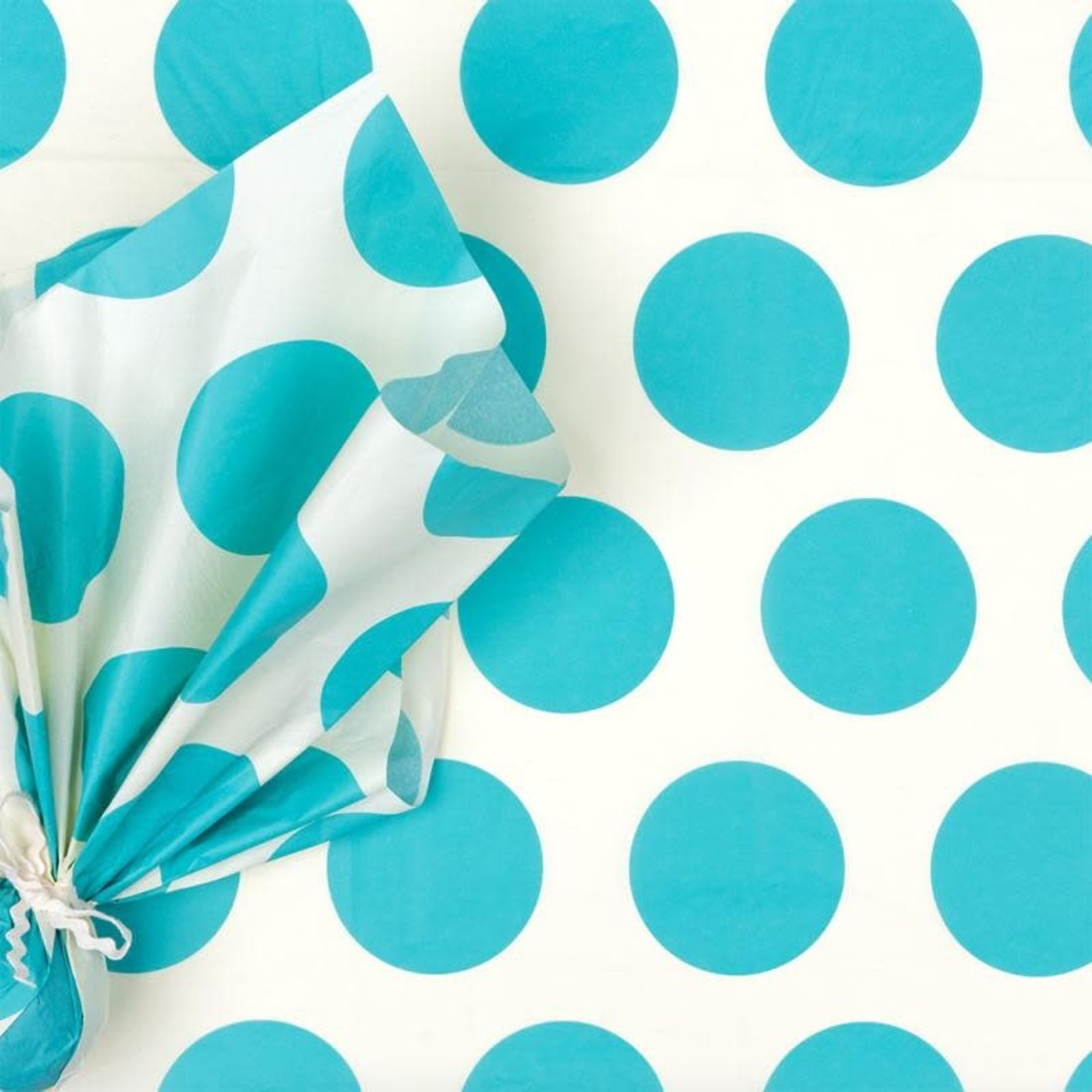 Rex International Seidenpapier «Dots» türkis
