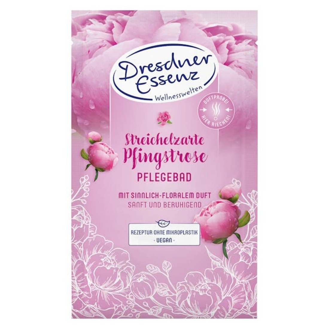 Dresdner Essenz Pflegebad «Streichelzarte Pfingstrose»