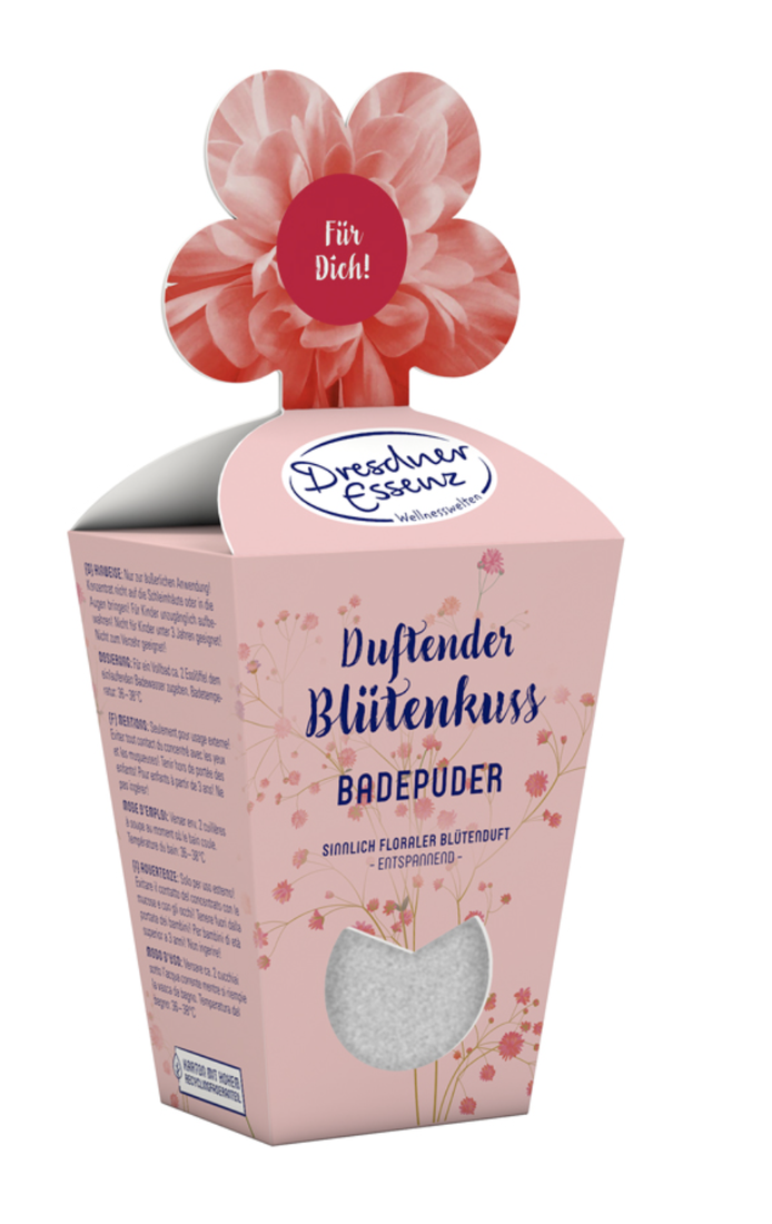 Dresdner Essenz Badesalz Duftender «Blütenkuss»