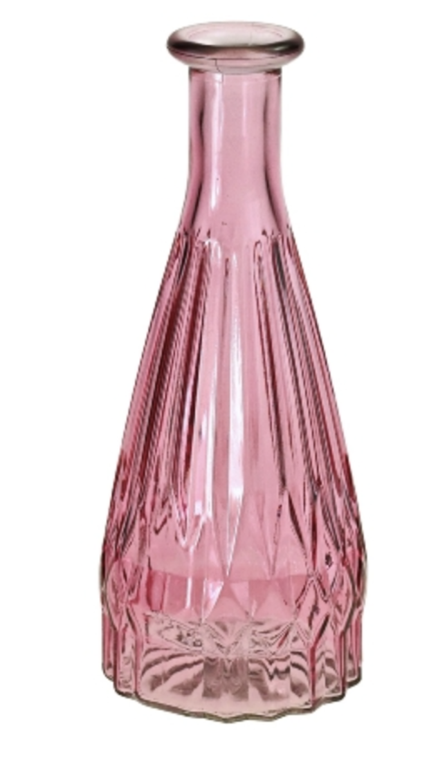 Glasvase rauchviolett gross